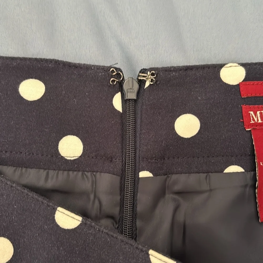 Merona navy and white polka dot skirt - Picture 4 of 6